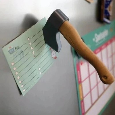 Funny Axe Fridge Magnet   3D Creative Knife Sticker