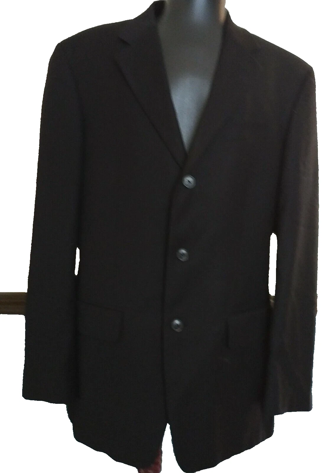 Kenneth Cole Mens Size Large 40R 40 R Jacket Black Blazer Jacket Coat EXC COND!
