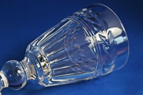 STUART Crystal ARUNDEL Pattern Cut Glass Sherry Port Wine Glasses 4" Tall Signed - Picture 6 of 10
