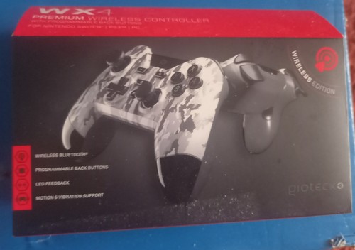 NINTENDO Switch GIOTECK WX4 Premium Wireless Controller CAMO GREY NEW SEALED UK