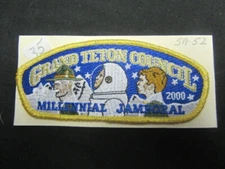 Grand Teton Council SA52  SAP   Gold Mylar Border      COV17