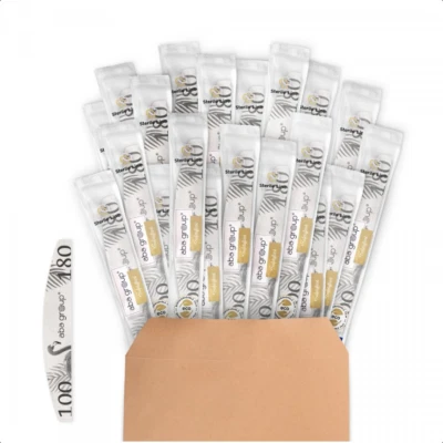 ABA Group "Sterile Line" Half-Moon Nail Files Standard/Slim 80/100 - 180/240