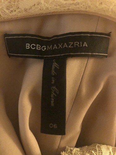 Bcbg Maxazrie Long Dress Gown Woman Yellow Wedding Black Tie Event Trail UK8-10 - Picture 6 of 6