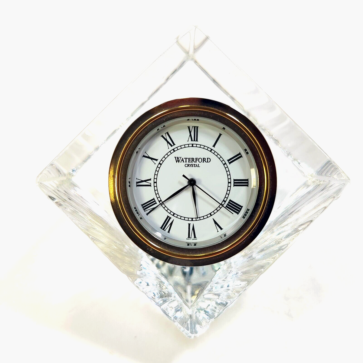 Waterford Crystal Meridian Clock Desk Cube *Needs Battery Not Included  READ!!!*
