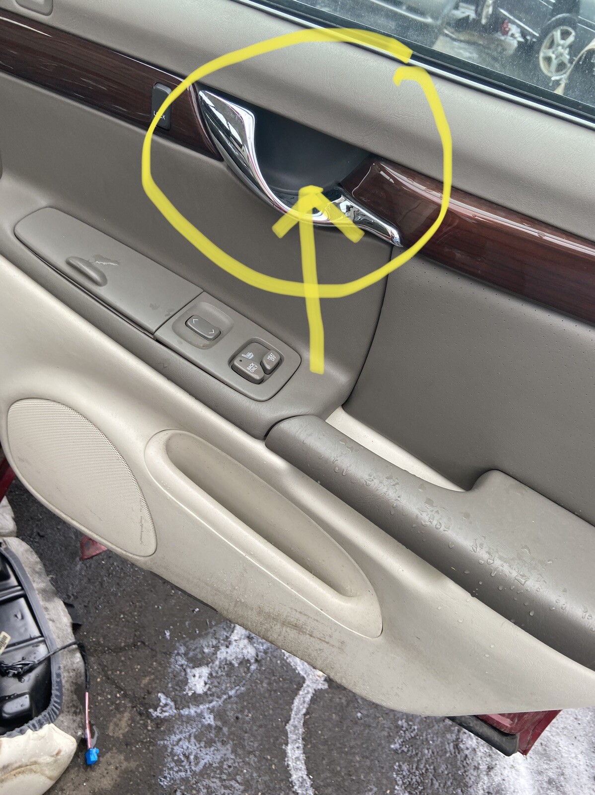 Interior Door Handle Trim Passenger Side 00 01 02 03 04 05 Cadillac Deville OEM