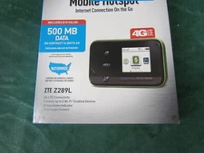 Net10 Wireless No-Contract 4G LTE Mobile Hotspot ZTE Z289L 500 MB NEW Open Box