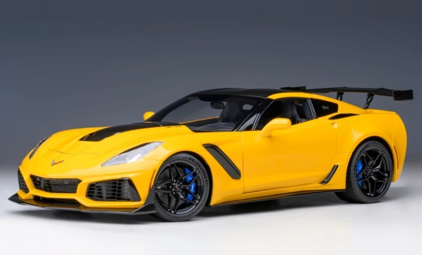 71278 AUTOart 1:18 Chevrolet Corvette (C7) ZR1 Yellow model car | eBay