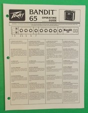 PEAVEY BANDIT 65 Vtg 1985 Guitar Amplifier Factory Owners Manual Original