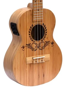 Aloha Ukulele Solid Top, Taille et Dos. Avec actif EQ.. (Marque canadienne)