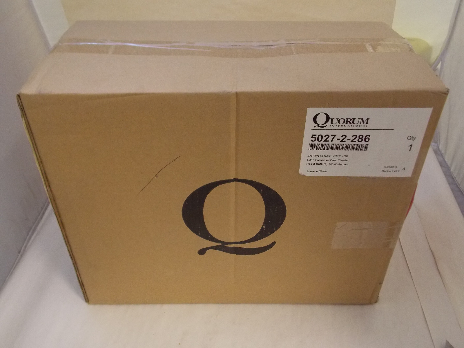 Quorum Bath Vanity Light 50272286 Jardin 2Light , Oiled Bronze eBay