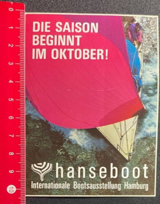 Sticker/Decal: Hanseboot Int. Boat Show Hamburg (220516170)