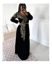 Eid SALE Moroccan Dress Farasha Kaftan New Islamic Ramzan Dubai Gown Abaya Long
