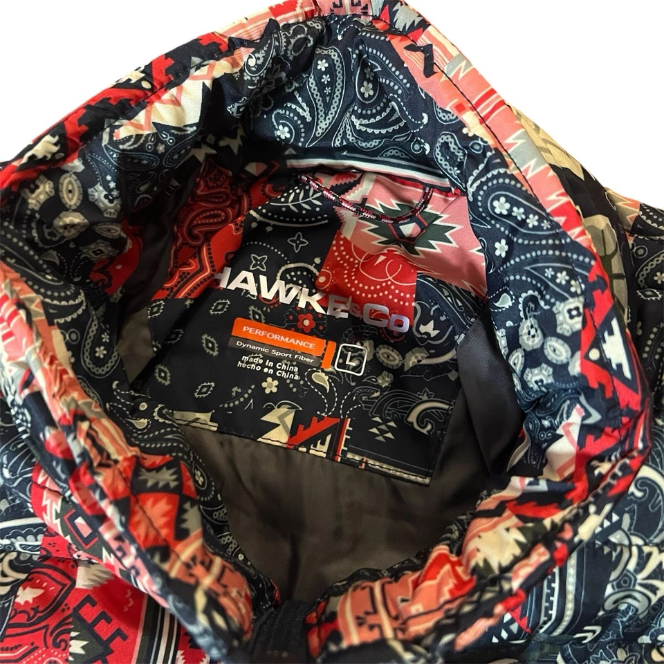 Hawke & Co Pro Performance Puffer Jacket Men’s Size Large Bandana Print - Image 2 of 4