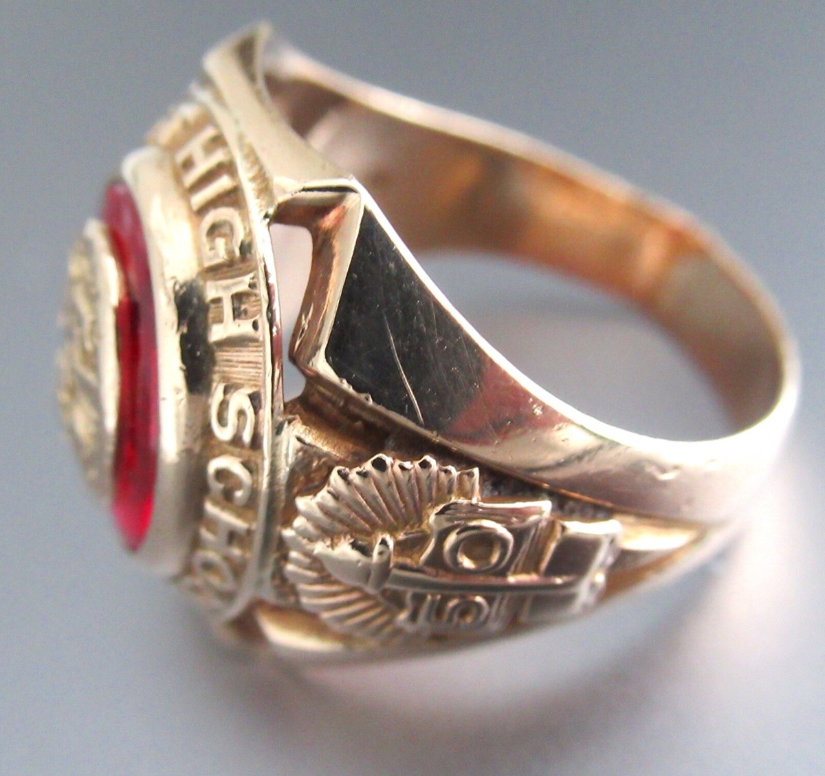 Vintage 10k Gold Northeast High School Class Ring 1950 Sz 8