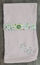 Baby Girl New Little Me Tag Along Welcome To The World Pink Baby Blanket