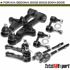 8Pcs Control Arm & Ball Joint Assembly Sway Bar Link for Kia Sedona 02-05 Front
