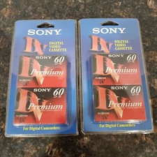 Lot of 4 Sony Mini DV DVM60 Camcorder Tape 60 LP:90 New Sealed
