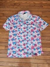 Greenside Golf Polo Splatter Pattern Size Large Lightweight Comfort NWT