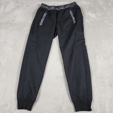 Dickies Scrub Joggers Womens XS Petite Black Stretch Cargo Pockets Nurse Tech