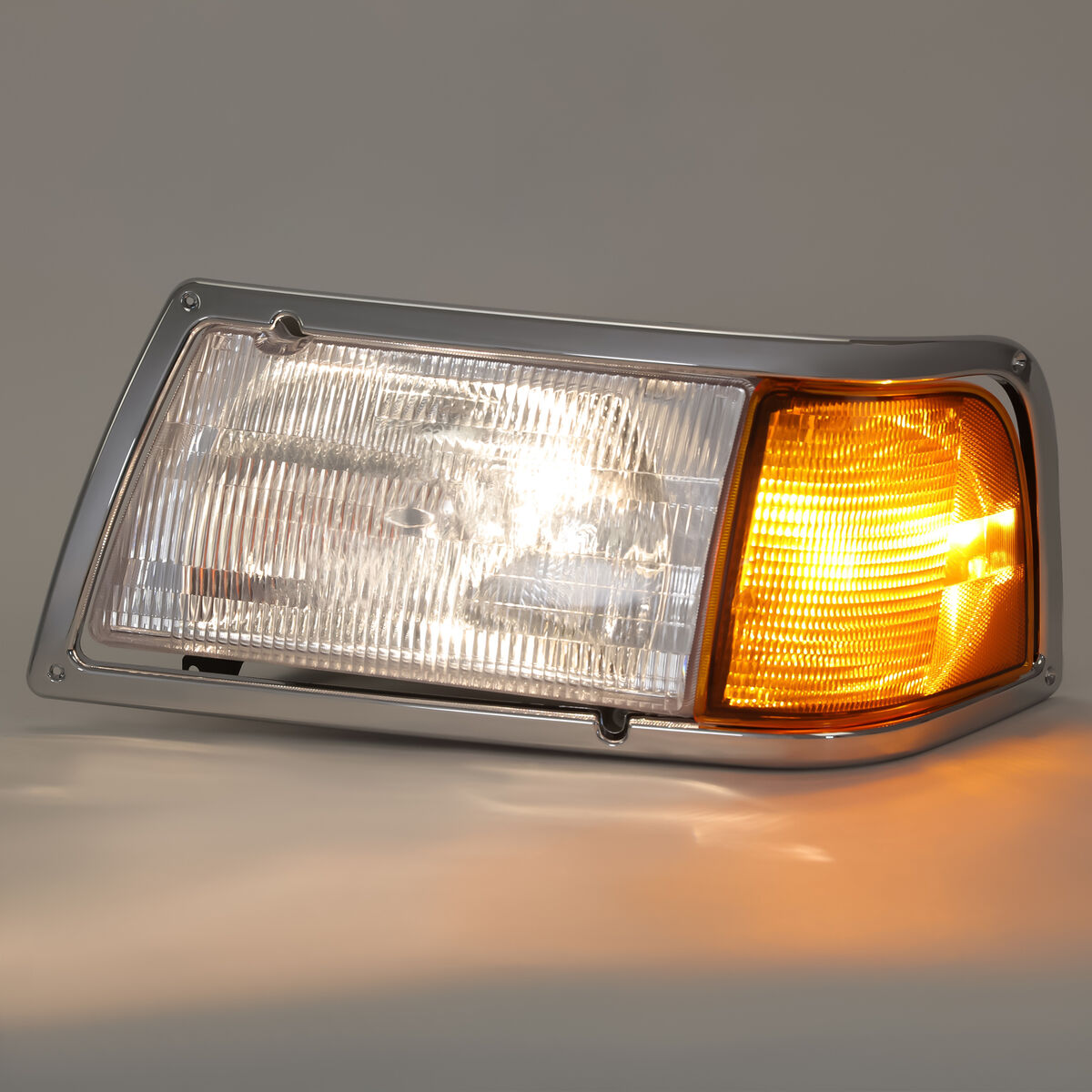 Pair Headlamp Headlight w/Adjusters + Corner Light & Bezel Pair Headlamp Headlight w/Adjusters + Corner Light & Bezel