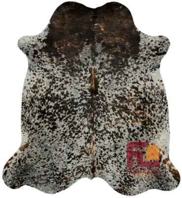 FORTEZZAOUTLET Cowhide Rug Multicolor Speckled | Premium Quality | Medium 5' x 7'