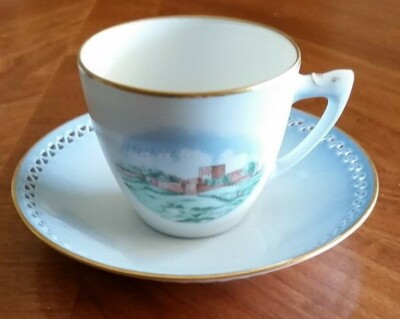Bing Grondahl Cup and Saucer Set Hammershus B&G Copenhagen