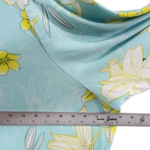 Iman Womens Plus Reversible Stretch Knit Bomber Floral Jacket Mint Blue Size 5X - Picture 9 of 12