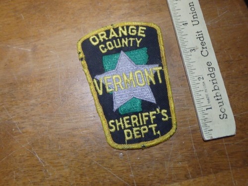 ORANGE COUNTY  VERMONT  VEST PATCH OBSOLETE BX 25#13
