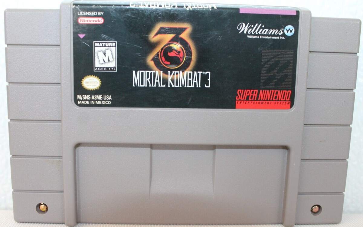 SFC★MORTAL KOMBAT 3 SNES 海外版 SNES Super Nintendo Mortal Kombat 3 With Dust Cover 1995 | eBay