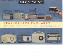 Vintage Sony Transistor Radio  Catalog May 1960 TR-712 TR-810 TR-714 TR-610 etc.