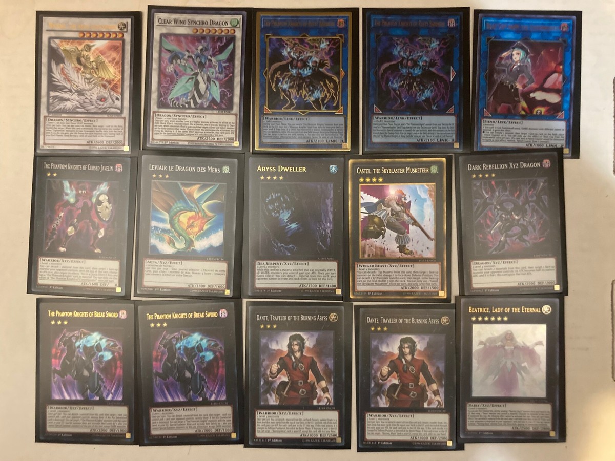 YUGIOH Complete Lightsworn Phantom Knights Deck - Sleeve & Deck Box Inc |  eBay