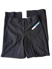 Apt 9 Womens 4 The Pearson Pant Classic Straight Black Multi Stretch Trouser NWT