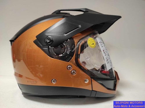 Casco CROSSOVER NOLAN N70-2 X 06 CLASSICO NOBILE 318 Ocra/Nero - Foto 4 di 12