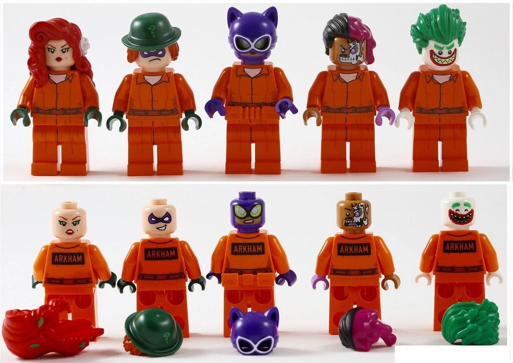 The LEGO Batman Movie 70912 6x Prison Suit Minifigures Penguin