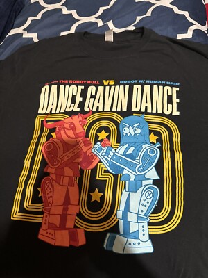 Dance Gavin Dance Robot Bull Vs Human Hair Shirt XL Rare