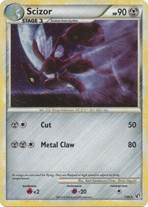 Pokemon Card HeartGold SoulSilver Undaunted  7/90 Scizor