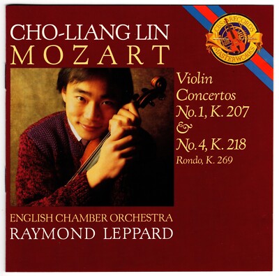 MOZART Violin Concertos Nos. 1 & 4, Rondo K. 269 CD Cho-Liang Lin; ECO, Leppard 