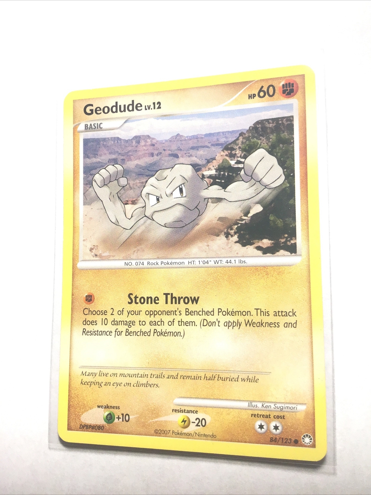GEODUDE - 84/123 - Mysterious Treasures - Pokemon Card - PL