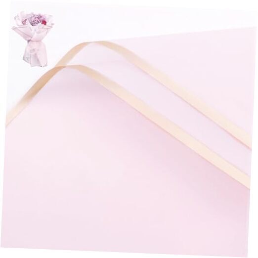 20 Counts Gold Edge Fresh Flowers Wrapping Paper,DIY Crafts，Gift Gouache