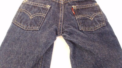 Vtg Levi 302 0117 Big E 18 13 0 Toddler Dark Denim S Series V