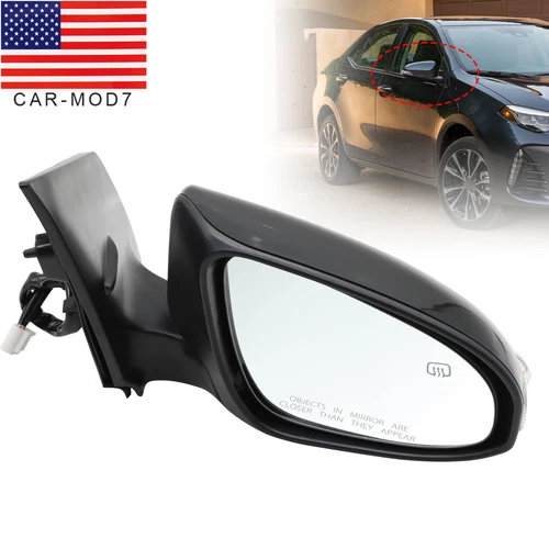 1PC Right Side Power Heated Mirror W/ Signal Light For 2014-2019 Toyota Corolla