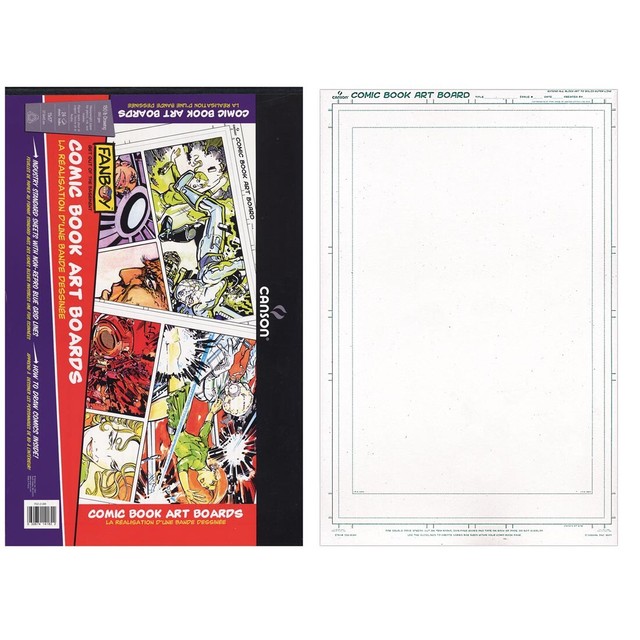 Canson Comic Book Art Boards Pad 150 Pound 11 X 17 Inch 24 Sheets for