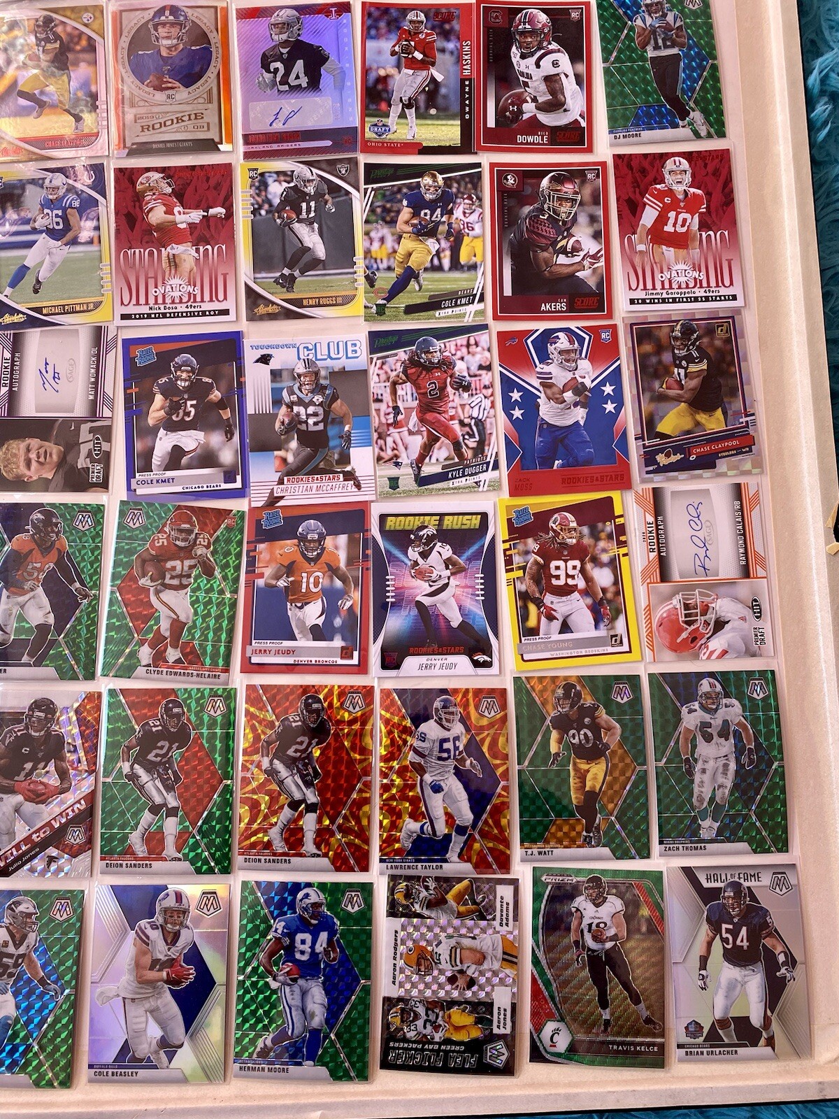 Huge Nfl Sports Card Lot ( Autos, Numbered, Parallels, Rookies & Pros) Over 400 view 18