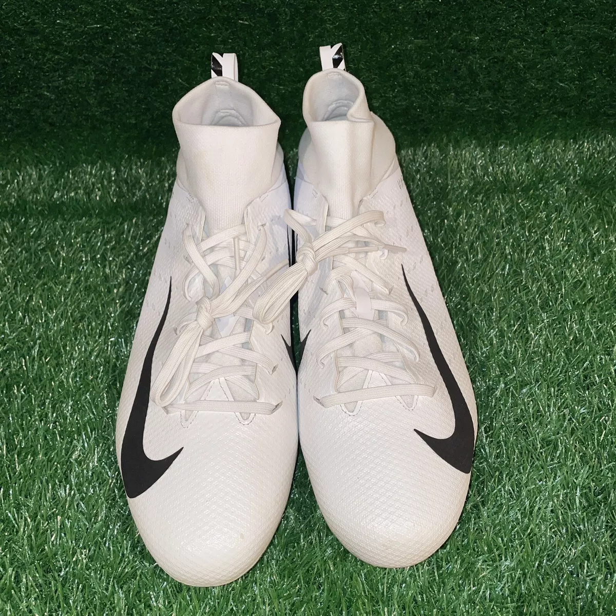 Nike Vapor Untouchable Pro 3 P Football Cleats Size 13 White AQ8786 101 Used