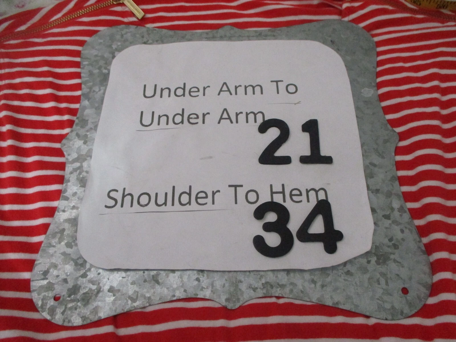 Abito Michael Kors taglia M rosso a righe manica corta girocollo