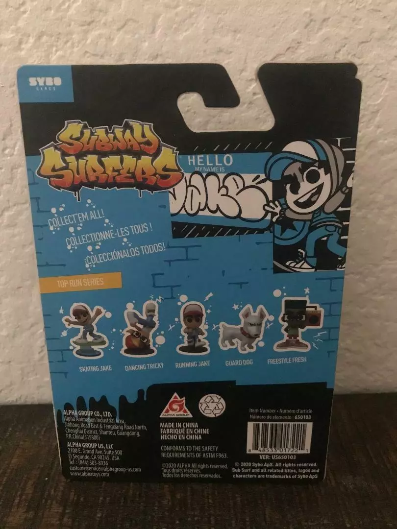 Subway Surfers Collectible 2 Mini Figures Skating Jake New In