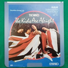 The WHO-The Kids Are Alright-SELECTAVISION VIDEODISC -CED VINTAGE USED UNTESTED