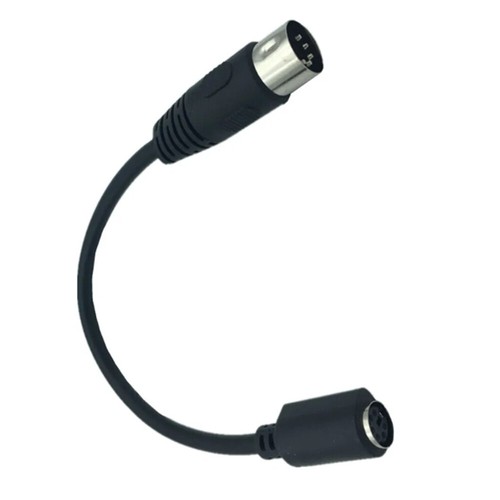 DIN5 AT Male to Mini DIN6 MDIN6 PS/2 Female PC Keyboard Adapter Converter 6" - Picture 6 of 11