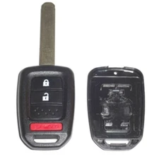 Replacement Case and Button Pad fits 3 Button Remote Head Keys MLBHLIK6-1T