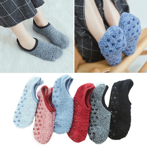 Chaussettes D'intérieur RenFo – Femme – Antidérapantes, Doublées Polaire – Hiver – Lot